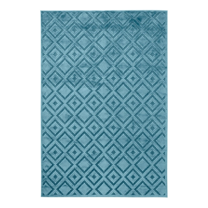 Modrý koberec z viskózy Mint Rugs Iris, 80 × 125 cm