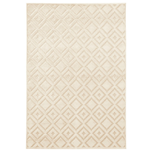 Krémovobiely koberec z viskózy Mint Rugs Iris, 160 × 230 cm