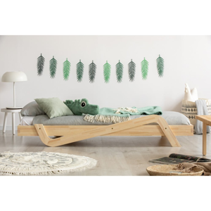 Detská posteľ z borovicového dreva Adeko Zig, 90 × 200 cm