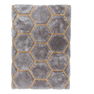 Sivý koberec Flair Rugs Honeycomb, 160 × 230 cm