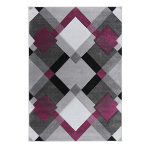Sivo-fialový koberec Flair Rugs Nimbus Purple, 120 × 170 cm