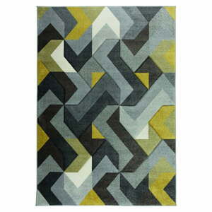 Koberec Flair Rugs Aurora Grey Ochre, 120 × 170 cm