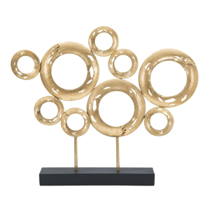 Dekorácia v zlatej farbe Mauro Ferretti Circle, výška 41 cm