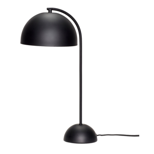 Čierna kovová stolová lampa Hübsch Puro