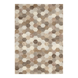 Hnedo-krémový koberec Elle Decor Arty Manosque, 120 × 170 cm