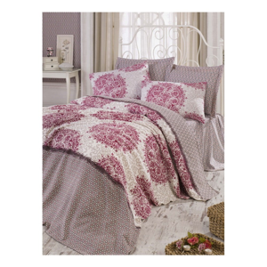 Bavlnený pléd cez posteľ Roma Fuchsia, 200 x 235 cm