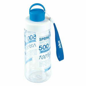 Modrá fľaša na vodu Snips Decorated, 500 ml