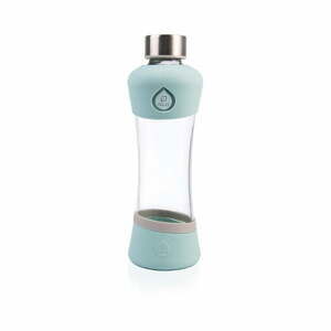 Tyrkysová sklenená fľaša z borosilikátového skla Equa Active Mint, 550 ml