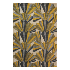 Žlto-sivý ručne tkaný koberec Flair Rugs Fanfare, 120 × 170 cm