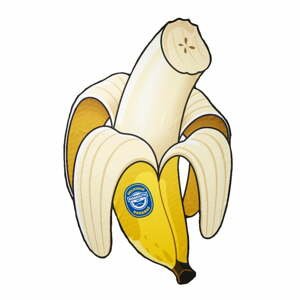 Plážová deka v tvare banánu Big Mouth Inc., 191 x 191 cm