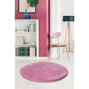 Svetlofialový koberec Milano, ⌀ 90 cm