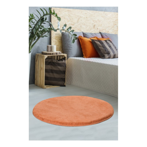 Oranžový koberec Milano, ⌀ 90 cm