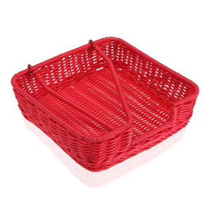 Červený košík na papierové obrúsky Versa Wonda, 20 × 20 cm