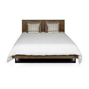Hnedá posteľ s nohami z ocele TemaHome Mara, 160 × 200 cm
