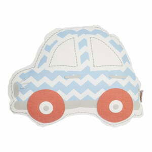 Modro-červený detský vankúšik s prímesou bavlny Apolena Pillow Toy Car, 32 x 25 cm