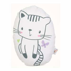 Detský vankúšik s prímesou bavlny Apolena Pillow Toy Cute Cat, 30 x 22 cm