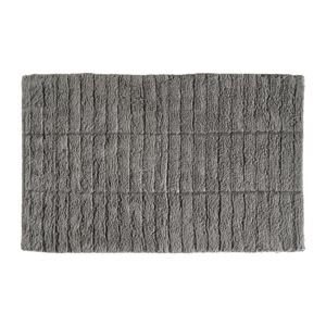 Sivá bavlnená kúpeľňová predložka Zone Tiles, 50 × 80 cm