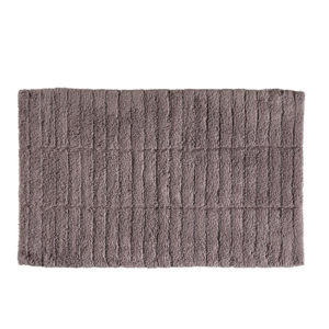 Hnedá bavlnená kúpeľňová predložka Zone Tiles, 50 × 80 cm