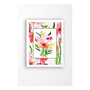Nástenný obraz na plátne v bielom ráme Tablo Center My Garden, 29 × 24 cm