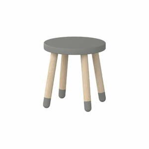 Sivá detská stolička Flexa Play, ø 30 cm