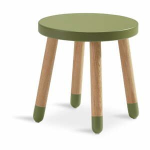 Zelená detská stolička Flexa Play, ø 30 cm
