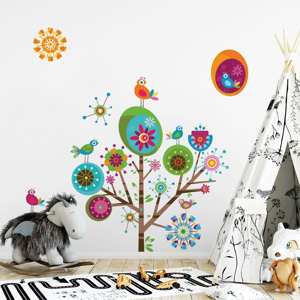 Sada detských samolepiek na stenu Ambiance Multicolor Tree