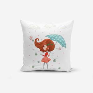 Obliečka na vankúš Minimalist Cushion Covers Girl With Umbrella, 45 × 45 cm
