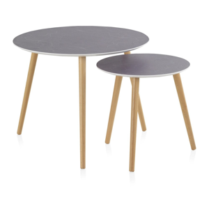 Sada 2 konferenčných stolíkov Geese Nordic Style Grisso, ⌀ 60 cm