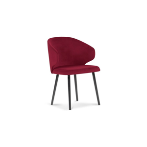 Červená jedálenská stolička so zamatovým poťahom Windsor & Co Sofas Nemesis