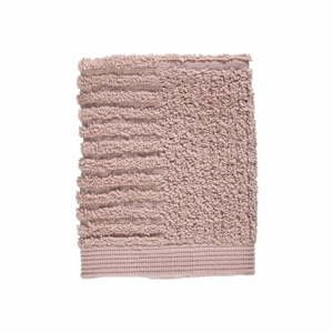Svetloružový uterák zo 100% bavlny na tvár Zone Classic, 30 × 30 cm