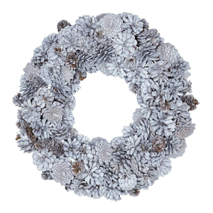 Biely adventný veniec so šiškami Green Gate Wreath Hailey, ø 31 cm