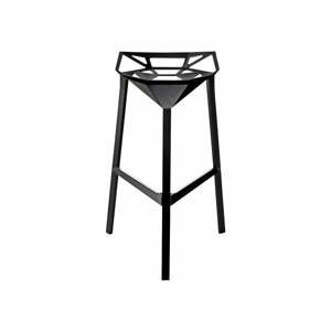 Čierna barová stolička Magis Officina, výška 74 cm