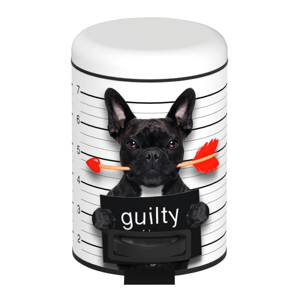 Pedálový odpadkový kôš Wenko Guilty Dog, 3 l