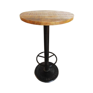 Barový stolík s doskou z mangového dreva Antic Line Mange, ø 60 cm
