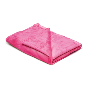 Ružová mikroplyšová deka My House, 150 × 200 cm