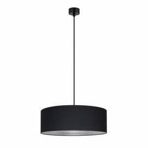 Závesné svietidlo v čierno-striebornej farbe Bulb Attack Tres, ⌀ 45 cm