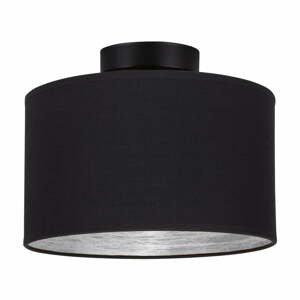 Stropné svietidlo v čierno-striebornej farbe Bulb Attack Tres, ⌀ 25 cm