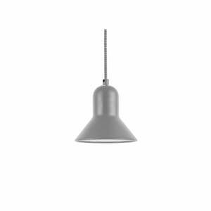 Sivé závesné svietidlo Leitmotiv Slender, výška 14,5 cm