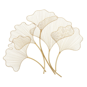 Kovová nástenná dekorácia 79x68 cm Leaf – Mauro Ferretti