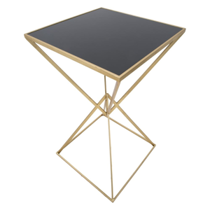Barový stôl so sklenenou doskou 60x60 cm Piramid – Mauro Ferretti