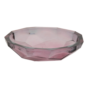 Ružová miska z recyklovaného skla Mauro Ferretti Stone, ø 34 cm