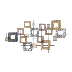 Nástenná kovová dekorácia Mauro Ferretti Cube, 134,5 × 71 cm