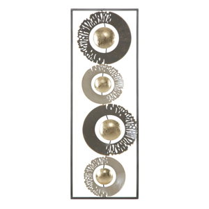 Nástenná kovová dekorácia Mauro Ferretti Ring, 31 × 89,5 cm