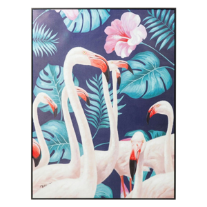 Obraz Kare Design Touched Flamingo, 122 × 92 cm