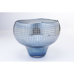 Modrá váza Kare Design, výška 28 cm