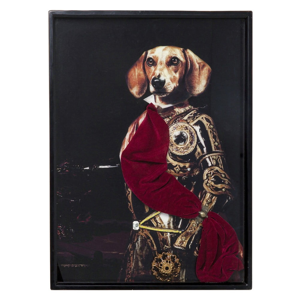 Obraz v ráme Kare Design Sir Dog, 80 × 60 cm