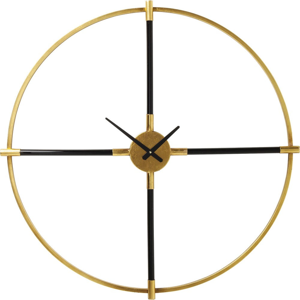 Nástenné hodiny v zlatej farbe Kare Design Magic Wand, ⌀ 91 cm