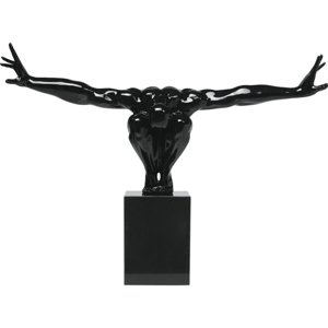 Čierna dekoratívna soška Kare Design Athlet