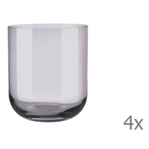 Sada 4 fialových pohárov na vodu Blomus Mira, 350 ml