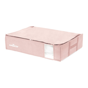 Ružový úložný box na oblečenie pod posteľ Compactor XXL Pink Edition 3D Vacuum Bag, 145 l